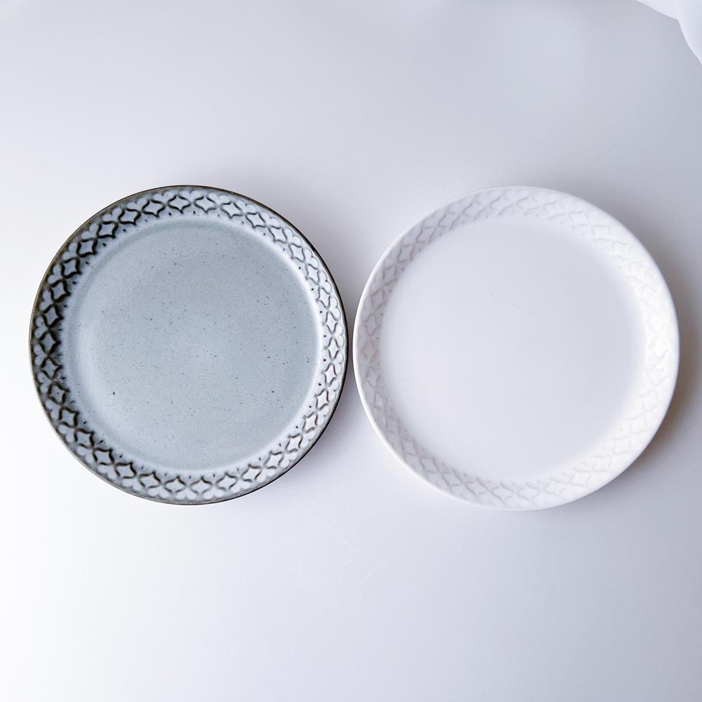 イェンス・クイストゴー Jens Harald Quistgaard コーディアル Cordial お皿 プレート グレー&ホワイト 17cm 2枚 5R4A080