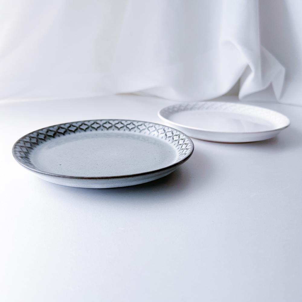 イェンス・クイストゴー Jens Harald Quistgaard コーディアル Cordial お皿 プレート グレー&ホワイト 17cm 2枚 5R4A080