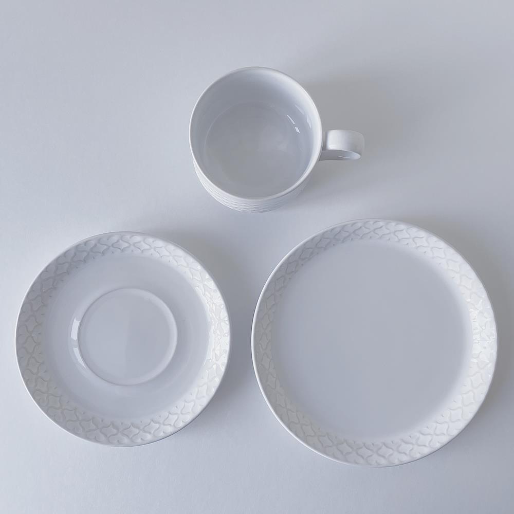 イェンス・クイストゴー Jens Harald Quistgaard コーディアル Cordial パレット 白 カップ&ソーサー&プレート トリオ 3R9S111