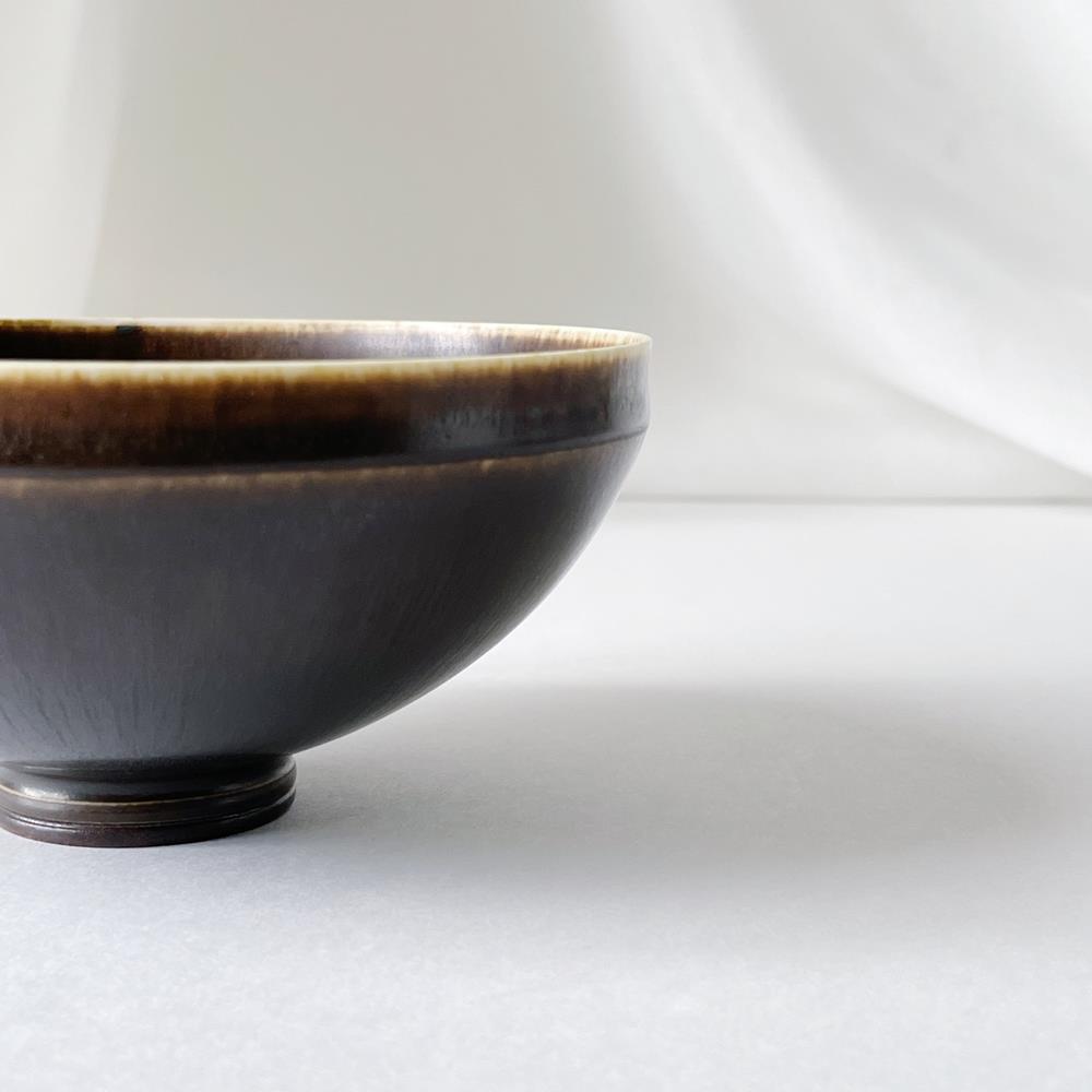 ベルント・フリーベリ Berndt Friberg 一点もの! 焦茶色の器 3R1O020