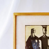 オーケ・ホルム Ake Holm 羊小屋でのできごと　リトグラフ 版画  5R4A090