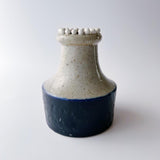 【お取り置き】シルヴィア・レウショヴィウス Sylvia Leuchovius 白の粒粒が可愛い花瓶　スタジオ作品 5R6J055