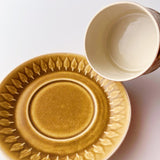 【訳あり】イェンス・クイストゴー Jens Harald Quistgaard レリーフ Relief ティー カップ&ソーサー 2客 5R7J032