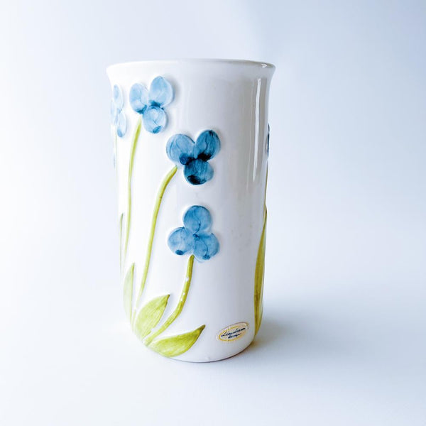 【訳あり】リサラーソン Lisa Larson 青い花の花瓶　5R9S018