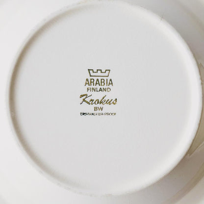 アラビア ARABIA  クロッカス Krokus モノトーン　スープ皿　2枚セット エステリ・トムラ Esteri Tomula 5R9S023