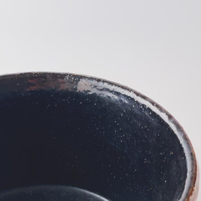 インガー・パーソン Inger Persson ロールストランド Rorstrand 黒茶の器　スタジオ作品  5R9S029