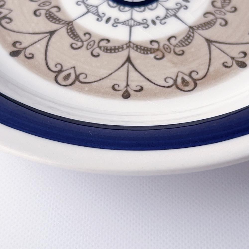 【訳あり】ゲフレ Gefle オーロラ  Aurora  皿  青のケーキプレート 2枚セット  5R10O016