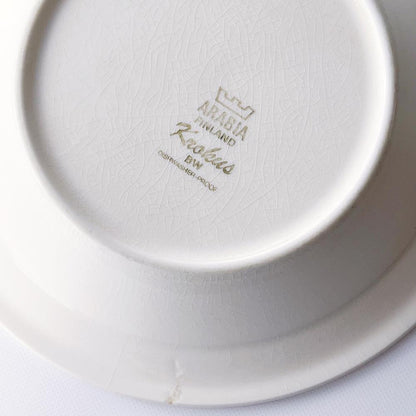 【訳あり】エステリ・トムラ Esteri Tomula アラビア ARABIA  クロッカス Krokus モノトーン　スープ皿　2枚セット 5R1O031