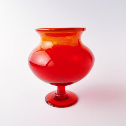 エリック・ホグラン Erik Hoglund ボダ Boda  ゴブレット型の花瓶 飴色 アンバーカラー 5R11N024