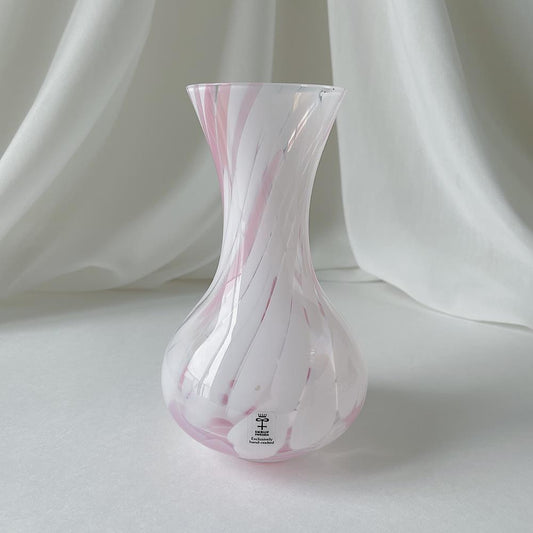 リサ・ラーソン Lisa Larson SKRUF社  白とピンク  花瓶  3R6J050