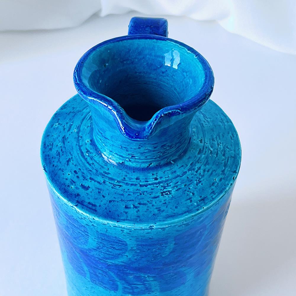 青のシャモットの花瓶/フラワーベース 5R3F166