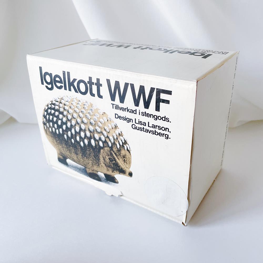 【お取り置き】リサ・ラーソン Lisa Larson グスタフスベリ Gustavsberg WWF ハリネズミ Igelkott  箱・証明書付き  3R1N056