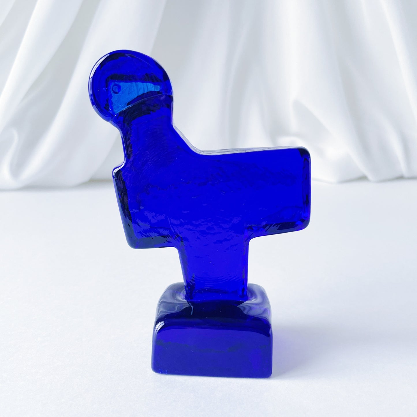 エリック・ホグラン Erik Hoglund ボダ Boda ガラス　青の鳥のオブジェ  ペーパーウェイト　3R1D026