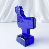 エリックホグラン Erik Hoglund ガラス　青の鳥のオブジェ  ペーパーウェイト　3R1D026