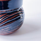 ブリト・ルイス・サンデル BRITT-LOUISE SUNDELL グスタフスベリ  Virvelシリーズ 螺旋模様の花瓶 フラワーベース 5R3F044