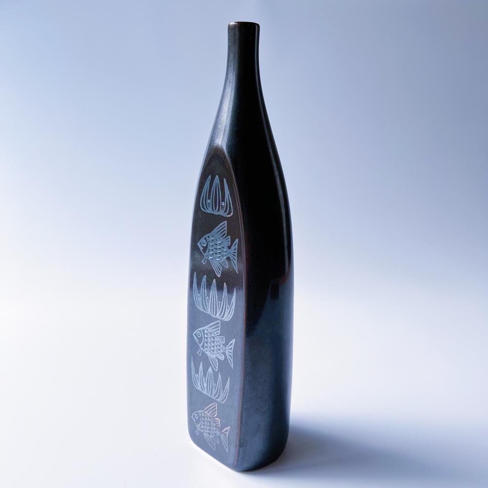 スヴェン・ヨンソン Sven Jonsson グスタフスベリ  銀彩の花瓶/フラワーベース 5R3F069