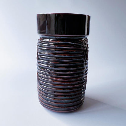 ブリト・ルイス・サンデル BRITT-LOUISE SUNDELL グスタフスベリ  Virvel 螺旋模様の花瓶 フラワーベース 5R3F065