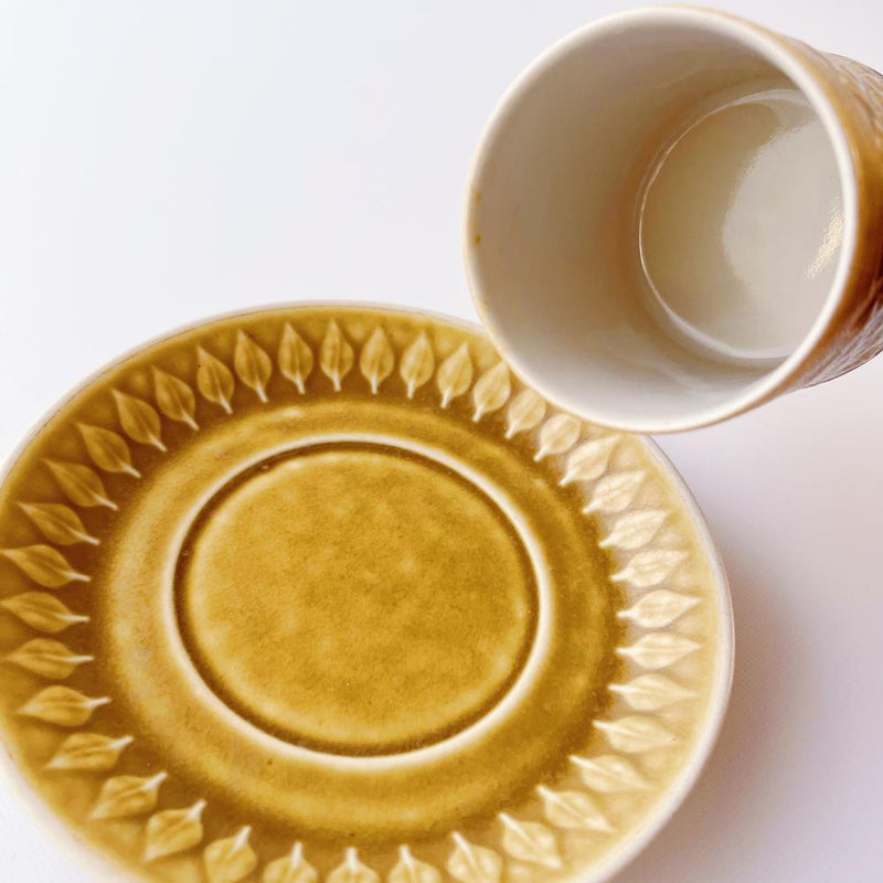 イェンス・クイストゴー Jens Harald Quistgaard レリーフ Relief  コーヒーカップ&ソーサー&プレート  トリオ  2客セット    5R3F150