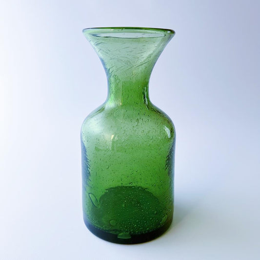 エリック・ホグラン Erik Hoglund ボダ Boda   緑  グリーンのデカンタ型の花瓶    5R3F157
