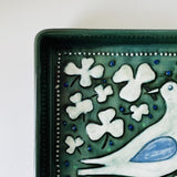 シルヴィア・レウショヴィウス Sylvia Leuchovius ロールストランド Rorstrand 陶板 飾り皿　白い鳥 2