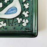 シルヴィア・レウショヴィウス Sylvia Leuchovius ロールストランド Rorstrand 陶板 飾り皿　白い鳥 5