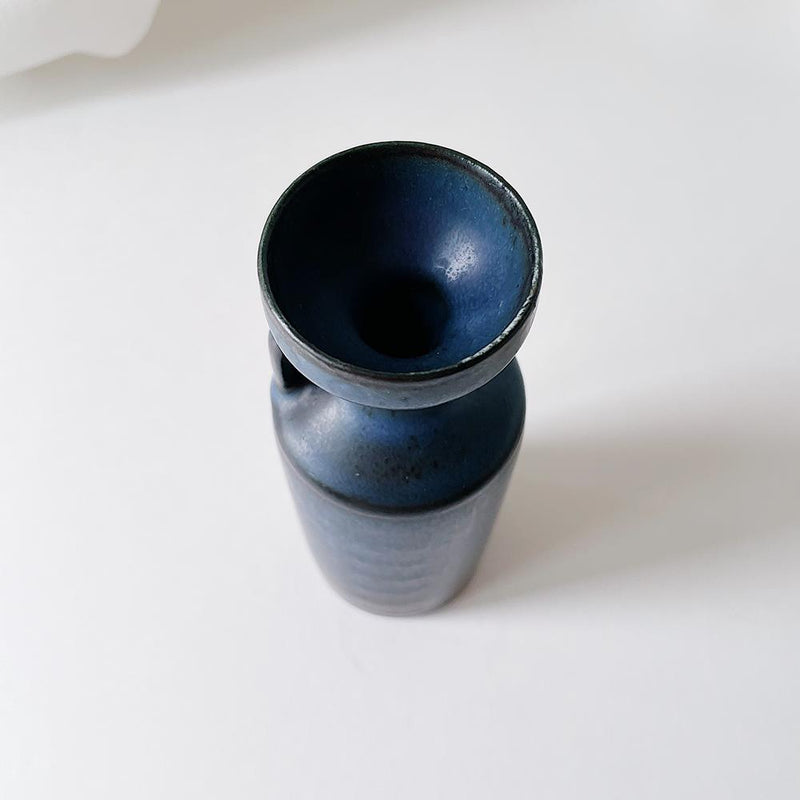 グンナー・ニールンド Gunnar Nylund NSBシリーズ　深縹釉の花瓶　ロールストランド(Rorstrand) 3R4A078