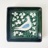 シルヴィア・レウショヴィウス Sylvia Leuchovius ロールストランド Rorstrand 陶板 飾り皿　白い鳥 3R7J101