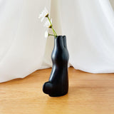 鹿児島 睦　黒ウサギの花器   兎   オブジェ  En Liten Van (Rabbit)   KMRABL