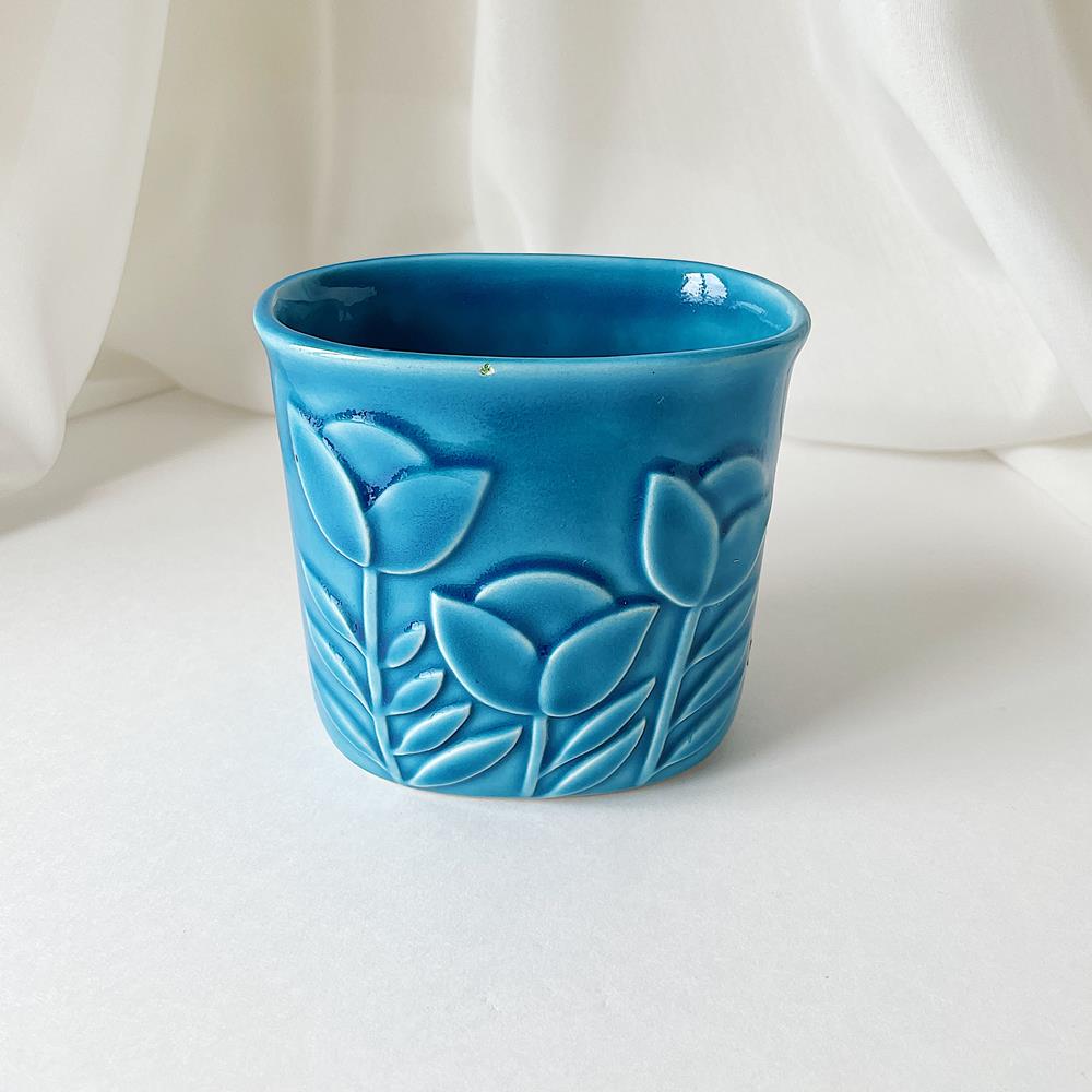 リサラーソン Lisa Larson 青緑のチューリップの花瓶 (小) 1